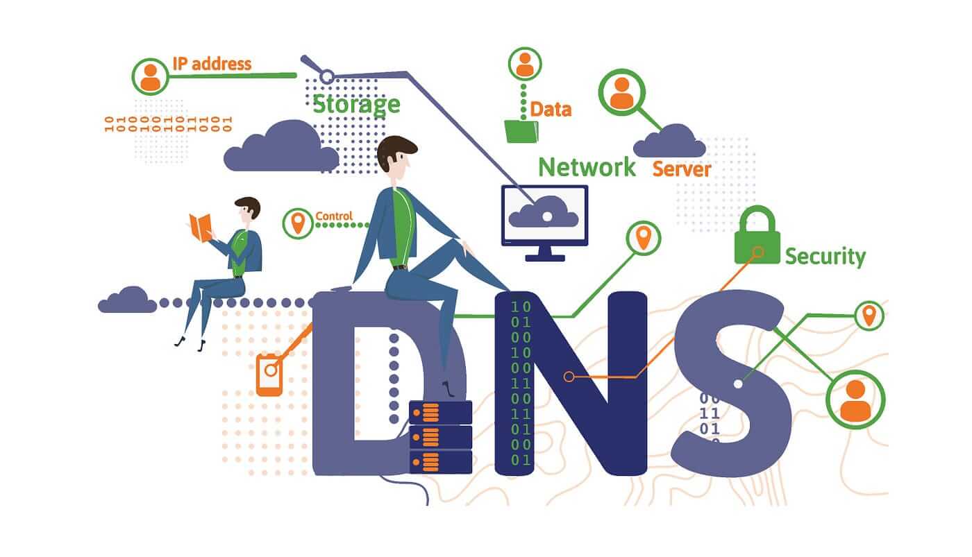 Placeholder illustration for domain ownership, DNS governance, and public identity control